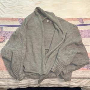 Military Hippie Batwing Grey Sweater